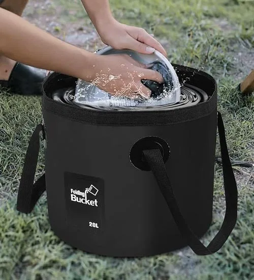 Fabricante de bolsas impermeáveis 6 Balde dobrável portátil por atacado