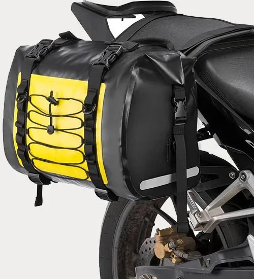 Fabricante de bolsas impermeáveis 8 Bolsa impermeável para motocicleta no atacado, feita com material TPU.