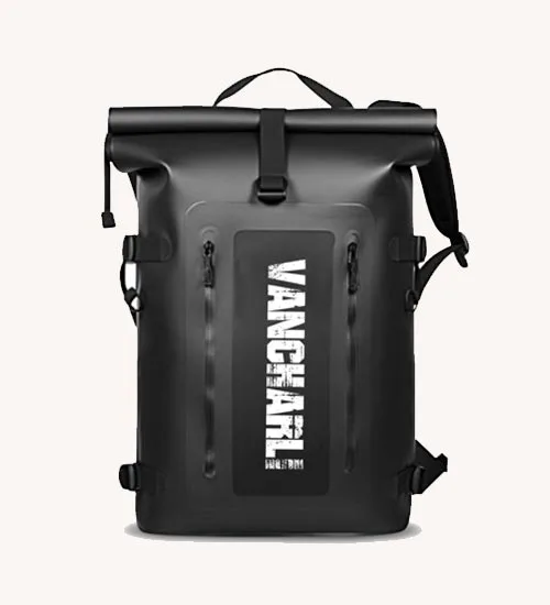 Fabricant de sacs étanches 7 Sac à dos imperméable noir en TPU et PVC personnalisable en gros