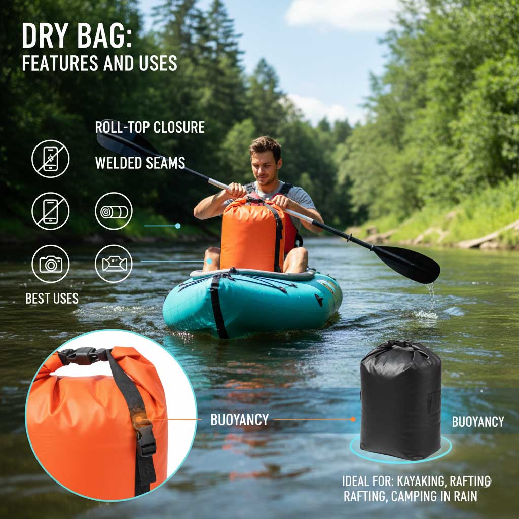 What Sets a Dry Bag Apart from a Waterproof Bag 3 Dry Bag Features and Uses