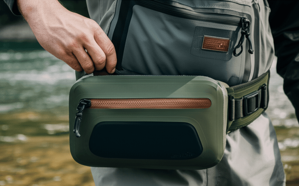 Custom High-Frequency Welding Waterproof Fly Fishing Waist Bag