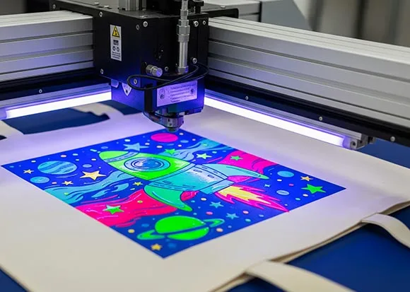 Impresión UV para bolsas