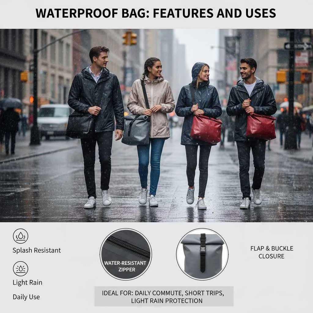 Waterdichte tas: kenmerken en toepassingen
