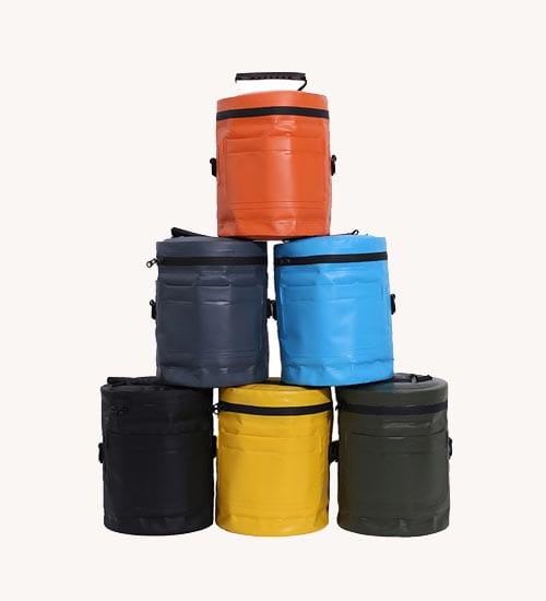 Custom Waterproof PVC Collapsible Waterproof Bucket​ With Zipper