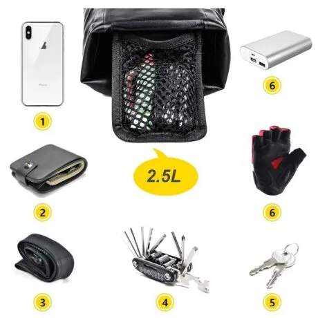 Bolsa para sillín de bicicleta, impermeable, para ciclismo