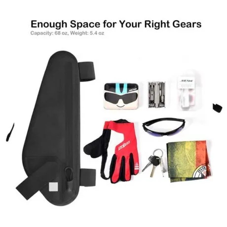 Bolsa triangular para bicicleta à prova d'água