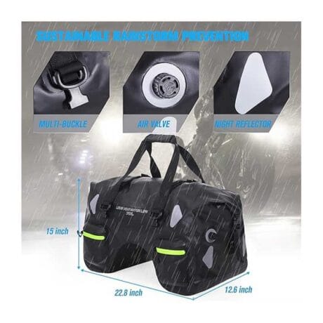 Premium Waterproof 50L Motorcycle Tail Bag