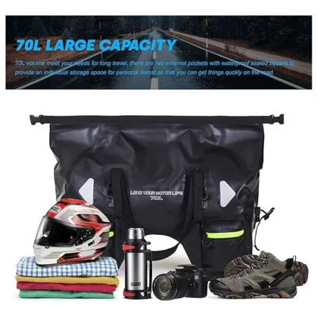Bolsa trasera para motocicleta impermeable de primera calidad de 50 l