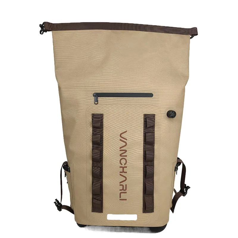 mochila térmica impermeável com laterais macias para caiaque