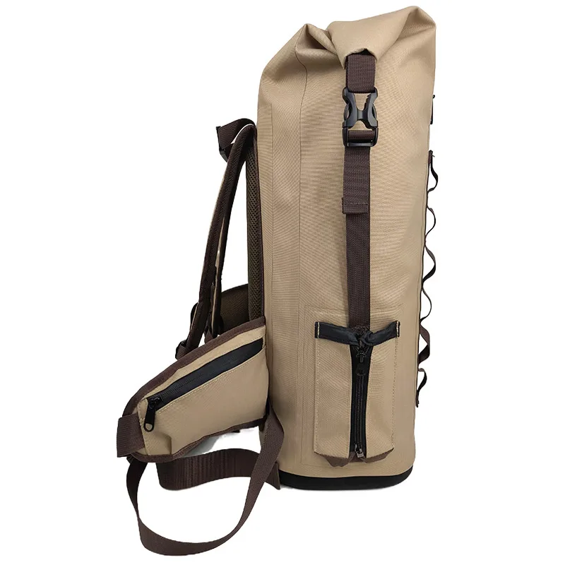 mochila térmica impermeável com laterais macias para caiaque