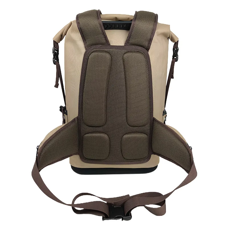 mochila térmica impermeável com laterais macias para caiaque