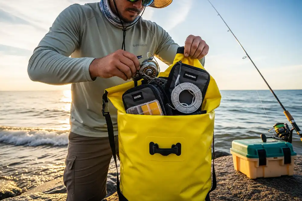 How to Safely Store Fishing Gear with Waterproof Bags