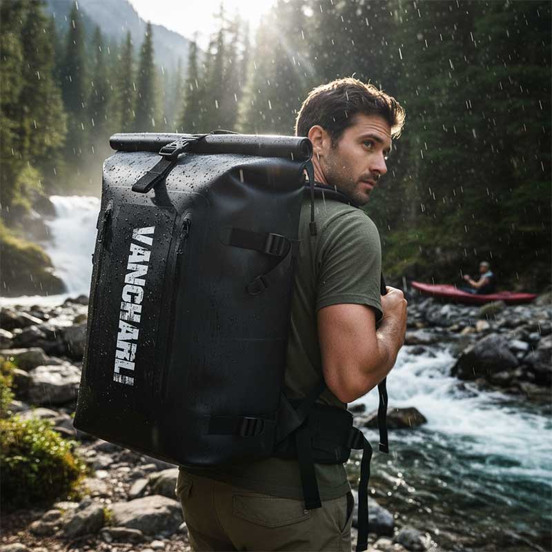 Customizable Heavy-Duty PVC Roll-Top Waterproof Backpack