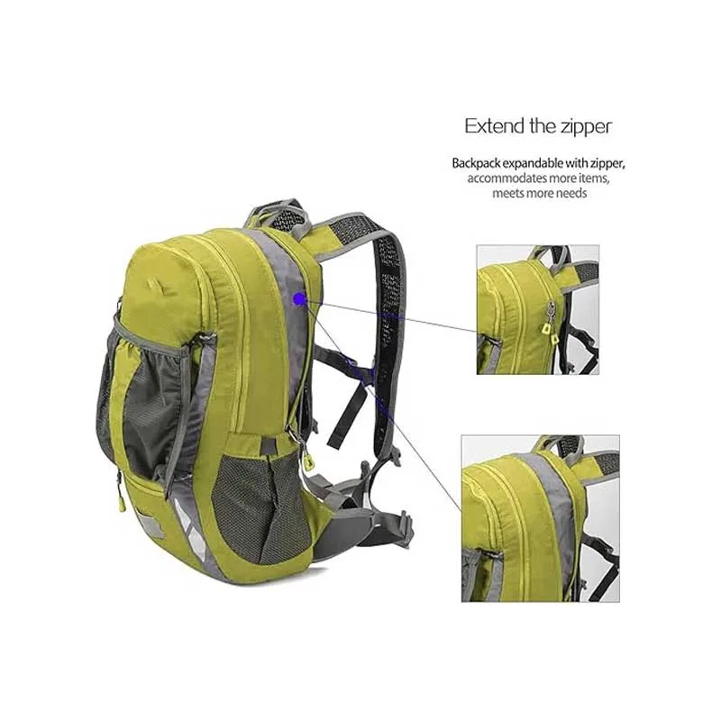 Sac à dos de randonnée 28 L en gros - Sac à dos léger en nylon avec sécurité