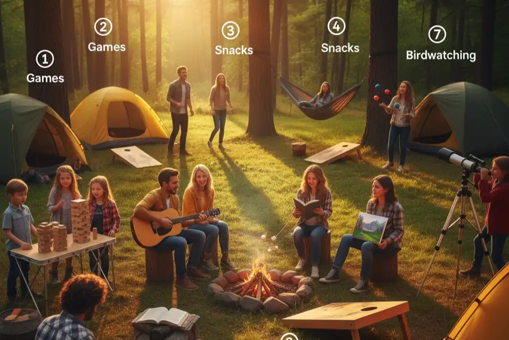 10 Fun Ways to Avoid Feeling Bored While Camping