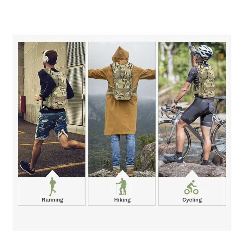 Tactical Hydration Backpack with Included 3L Water Bladder