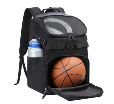 Sac à dos de basketball résistant avec compartiment pour ballon et dos respirant 3D