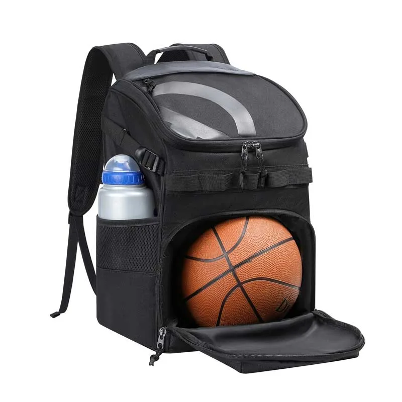Sac à dos de basketball résistant avec compartiment pour ballon et dos respirant 3D