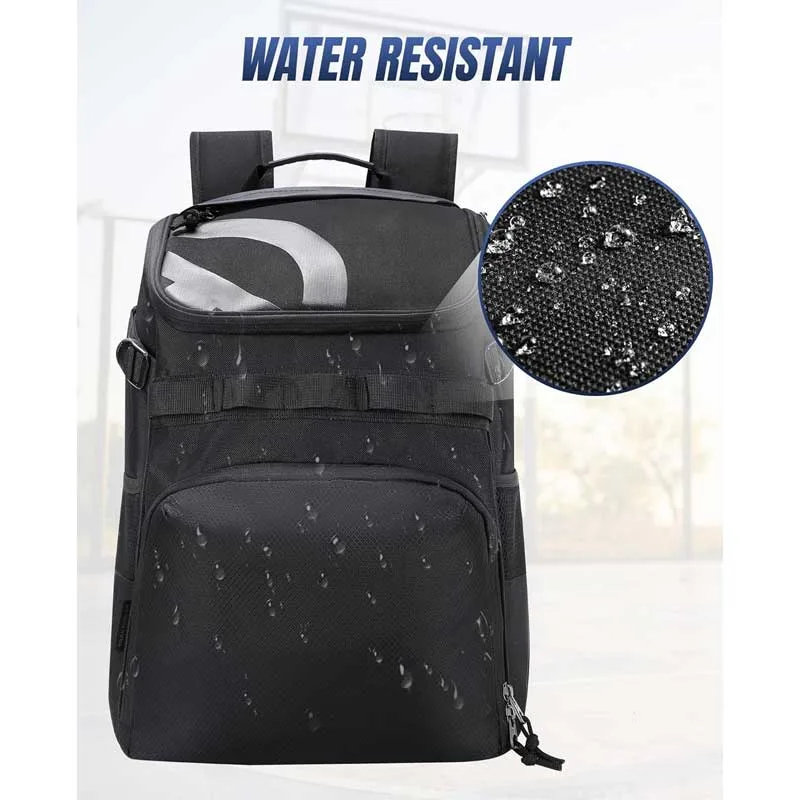 Mochila de baloncesto resistente con compartimento para balones y espalda transpirable 3D