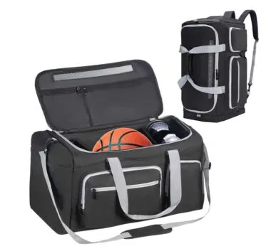 Sac à dos de sport multifonctionnel pour le basketball, avec 3 compartiments de transport et séparateurs à chaussures