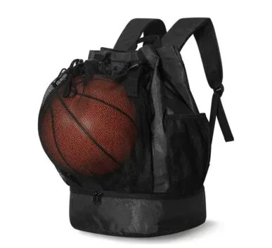 Sac à dos de basketball en filet de 40 L avec cordon de serrage