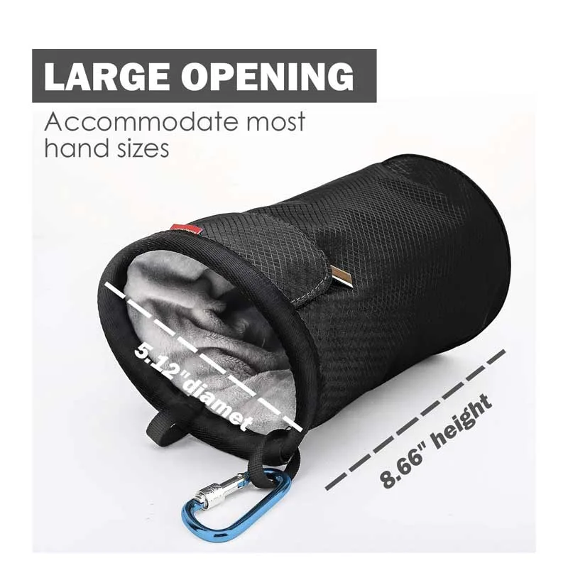 bolsa de magnésio para escalada em nylon impermeável