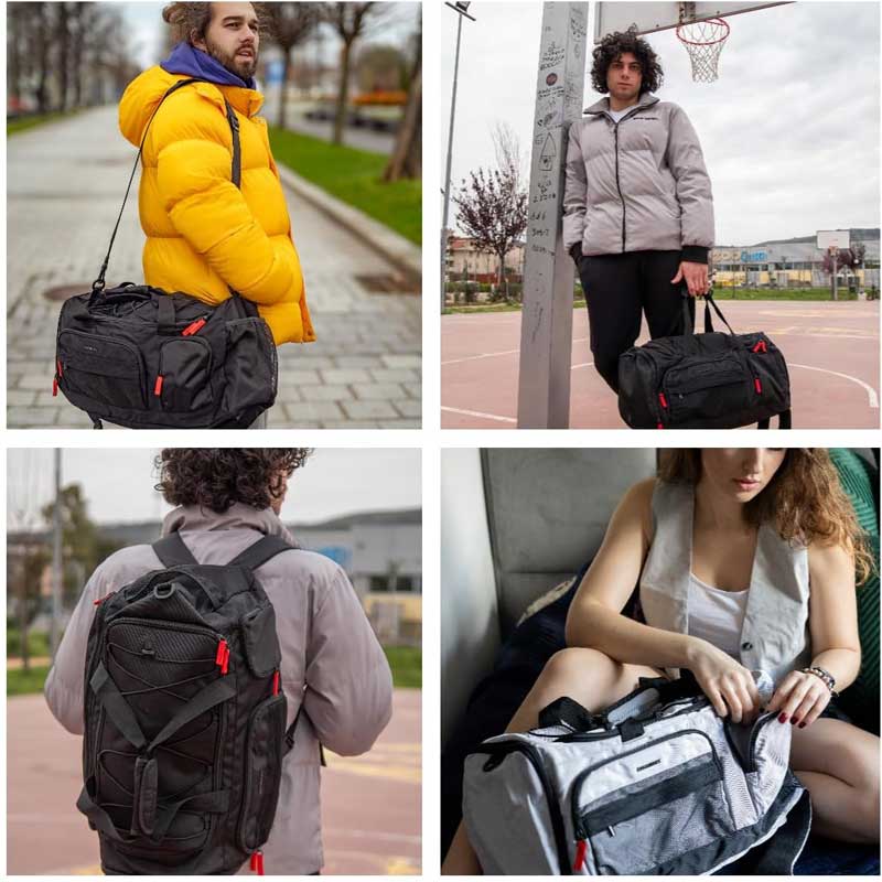 Waterproof Sports Wholesale 3-in-1 35L Duffel Bag Backpack