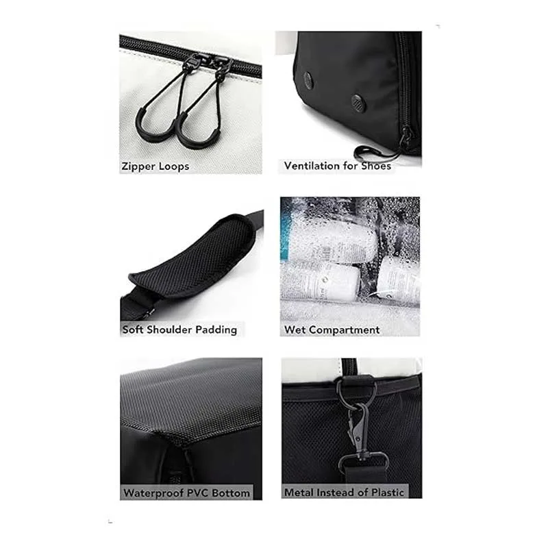 Bolsa de ginástica impermeável bicolor de 40 litros