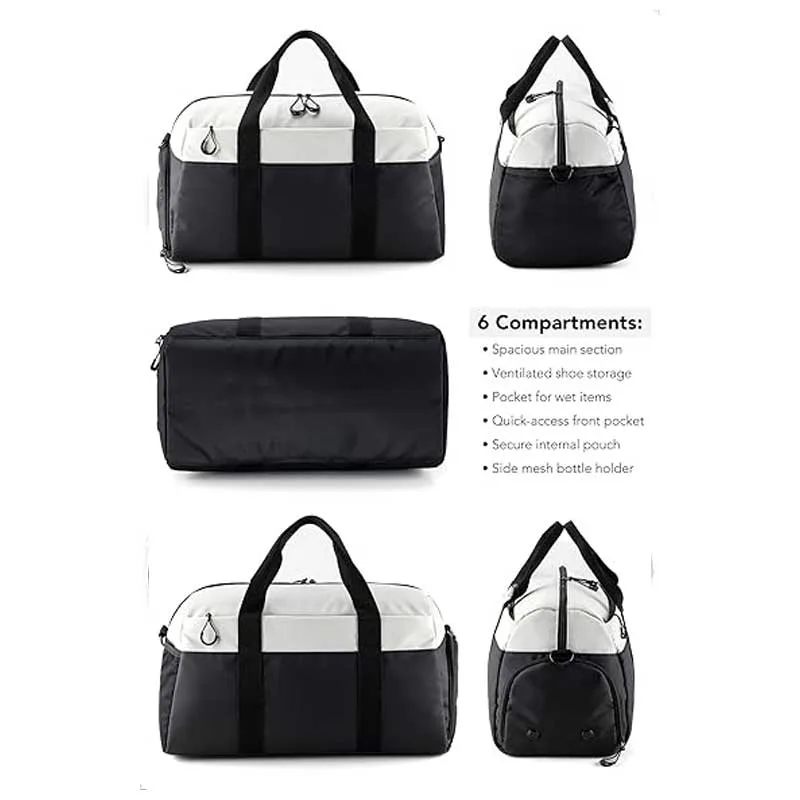 Bolsa de ginástica impermeável bicolor de 40 litros