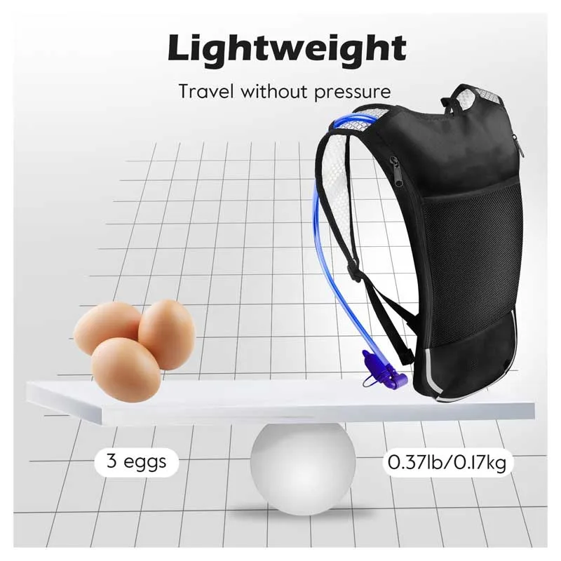 Mochila de hidratación ultraligera de 2 litros