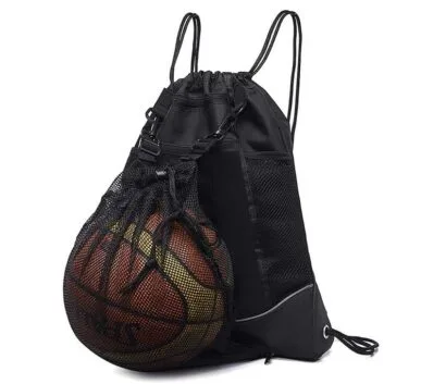 Sac à dos de basket-ball à cordon de serrage en gros - Sac à ballons amovible en filet imperméable