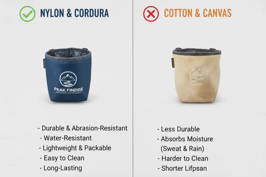 Best Materials for Climbing Chalk Bags