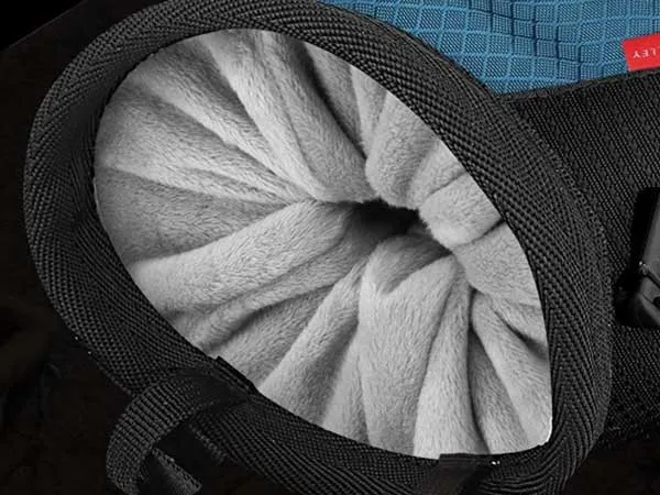 Bolsa para tiza con sistema de cierre antipolvo