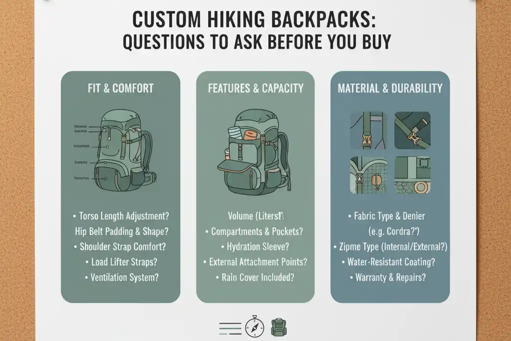Custom Hiking Backpack Questions You Should Ask Before Buying
