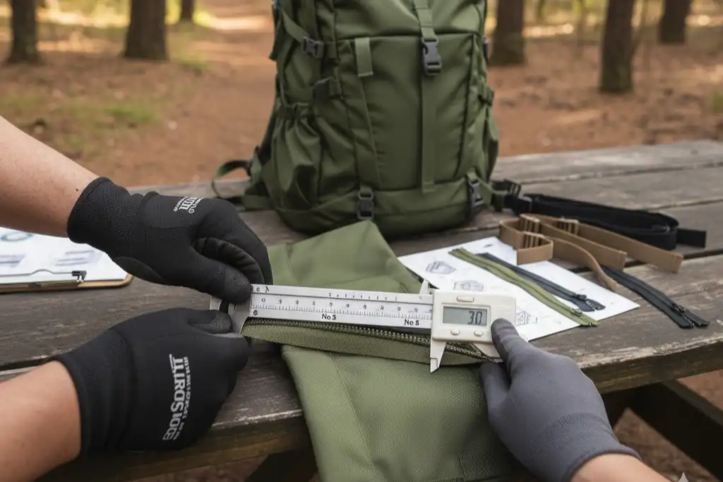 How to determine the right size zipper