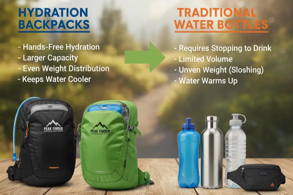 Hydration Backpacks vs. Water Bottles Which Is Better for You