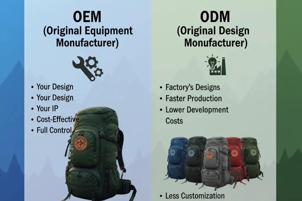 OEM or ODM Which is more suitable for your outdoor bag brand