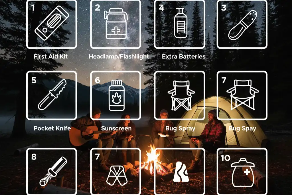 The Top 10 Most Forgotten Camping Items During Travel