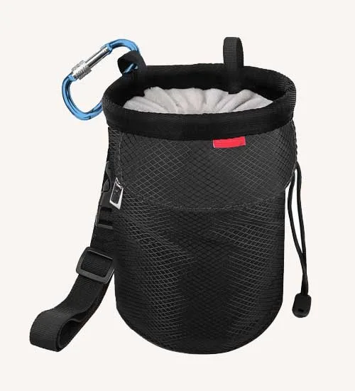 Bolsa para magnesio de escalada con cinturón ajustable