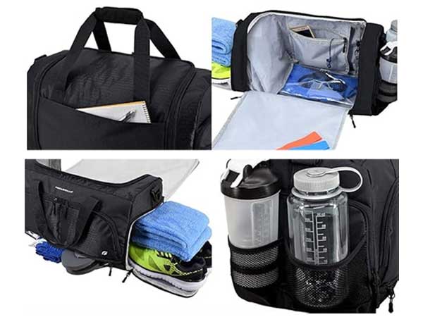 gym bag with Multi-Compartment Organization