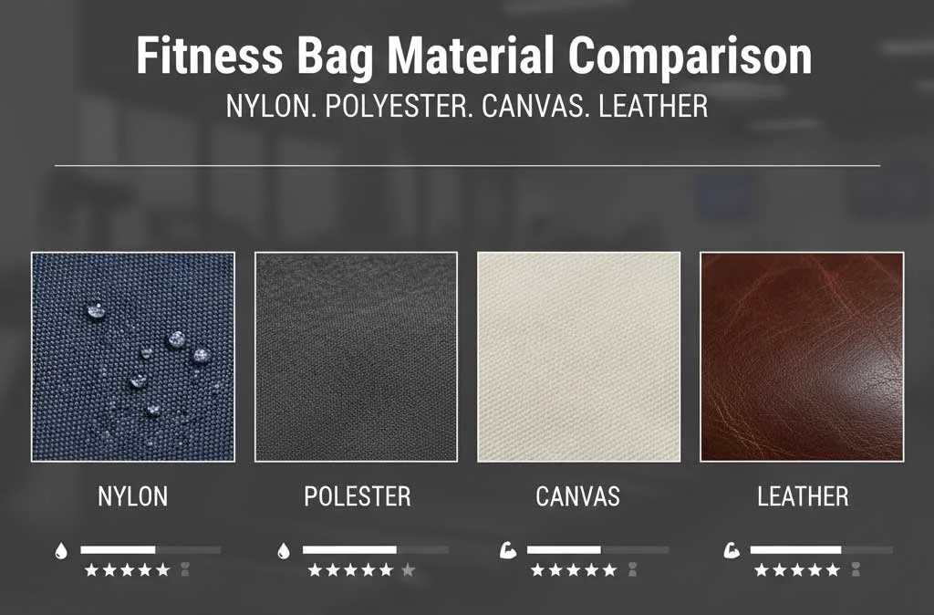 ¿Qué debe buscar en un material duradero para una bolsa de fitness? 4 Comparación de materiales para bolsas de fitness