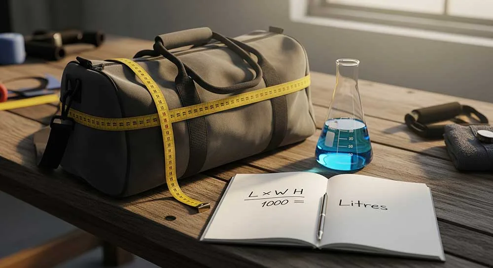 ¿Cómo se calcula la capacidad de una bolsa de fitness? 1 ¿Cómo se calcula la capacidad de una bolsa de fitness?