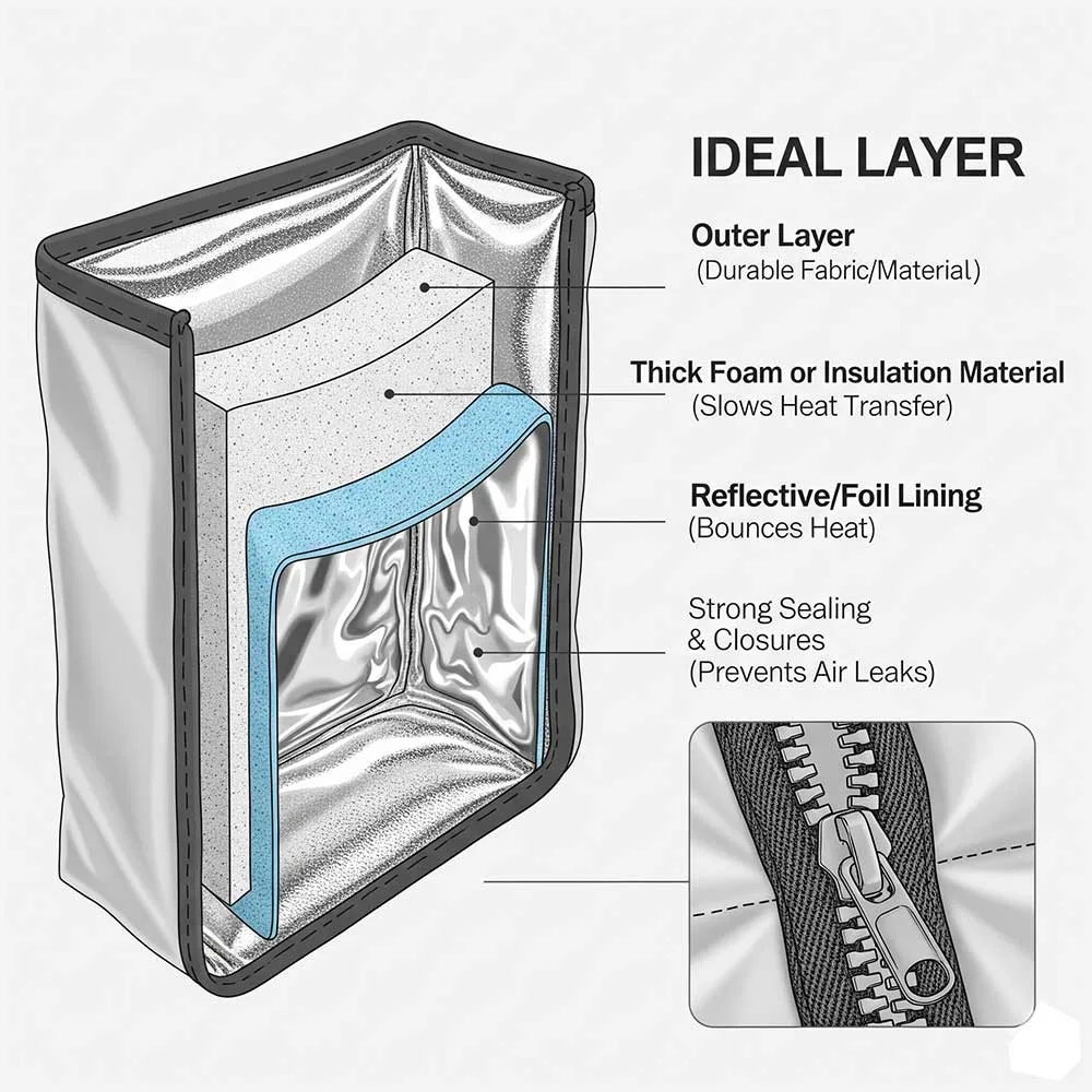 Wie man die besten Isoliertaschen für die Lebensmittelsicherheit auswählt 3 Hauptmerkmale von Isoliertaschen