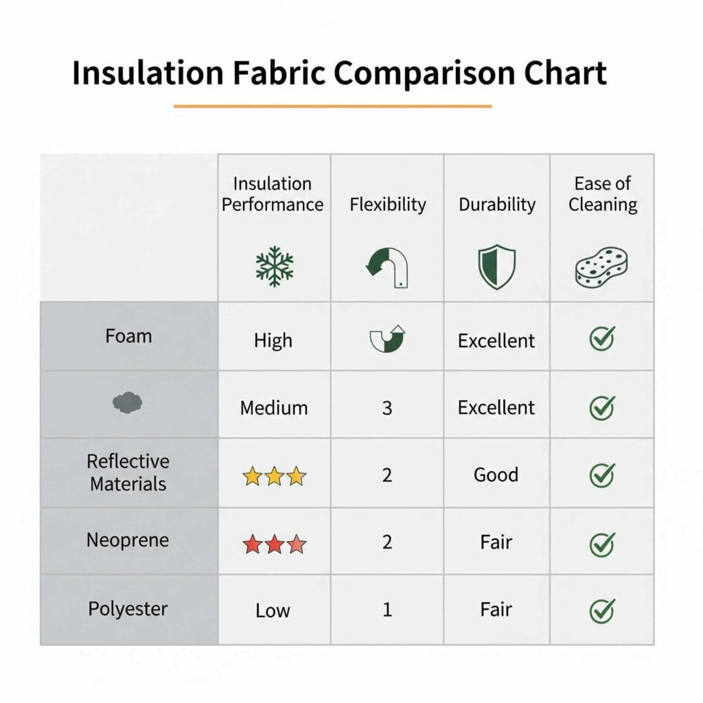 Insulation Fabric Comparison