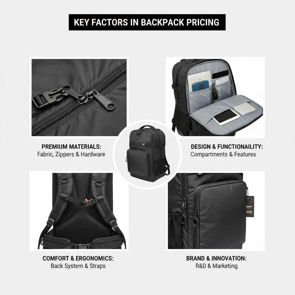 Principais fatores que influenciam o preço de mochilas