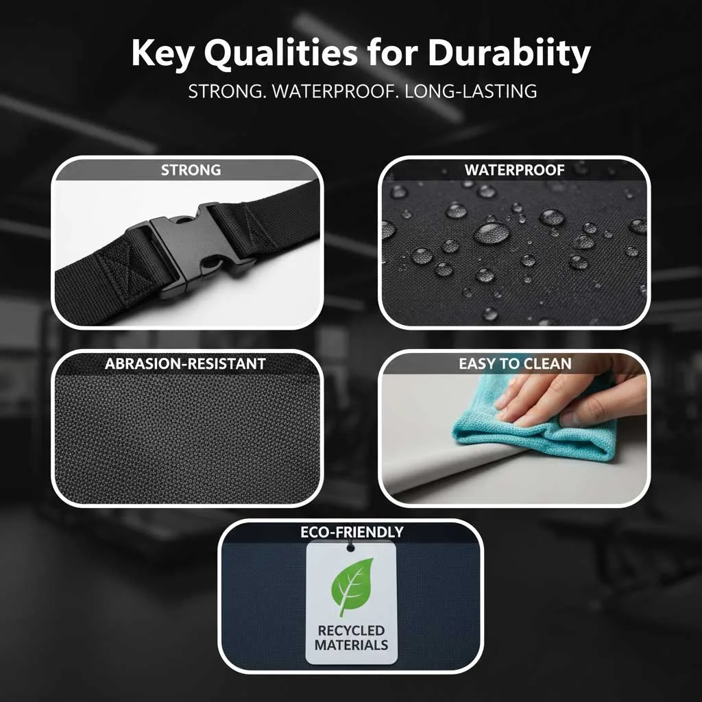 ¿Qué debe buscar en un material duradero para una bolsa de fitness? 3 Cualidades clave para la durabilidad