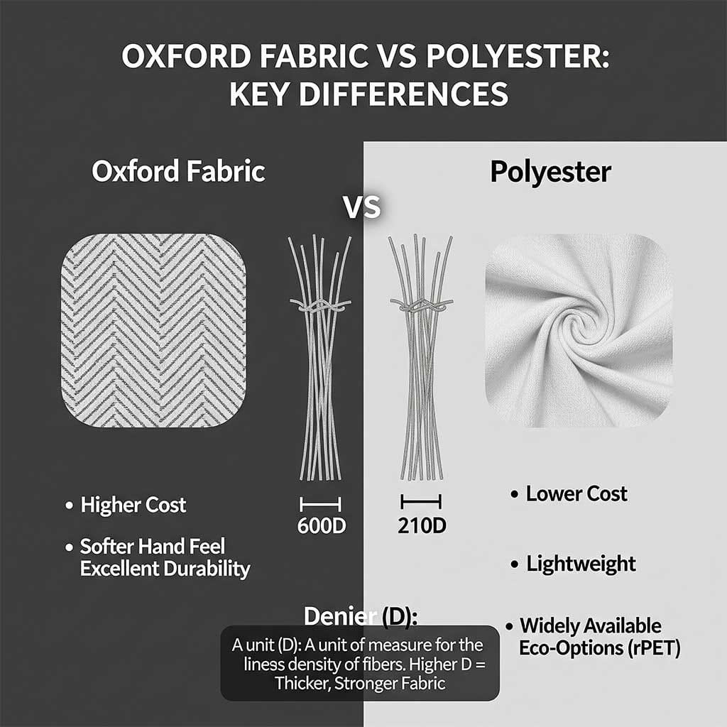 Oxford Fabric vs Polyester for Bags