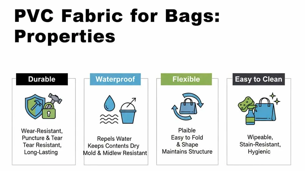 Tissu PVC pour sacs&nbsp;: propriétés