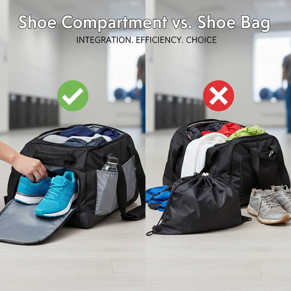 Shoe Compartment vs. Shoe Bag