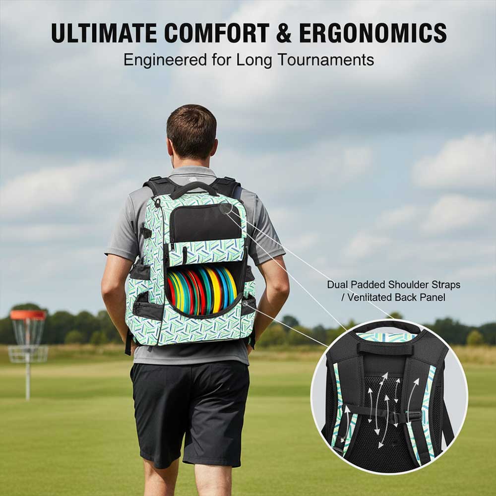 Comfort & Ergonomics Disc Golf Bag